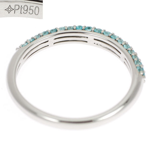 GSTV Pt950 パライバトルマリン リング 0.50ct パヴェ — セルビー