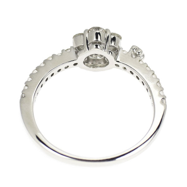 K18WG ダイヤモンド リング 0.50ct フラワー