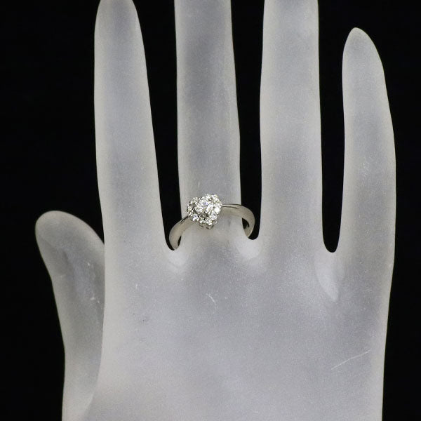 K18WG ダイヤモンド リング 0.50ct フラワー