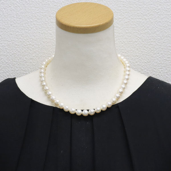 田崎真珠 SV アコヤ真珠 ネックレス 径約9.0mm
