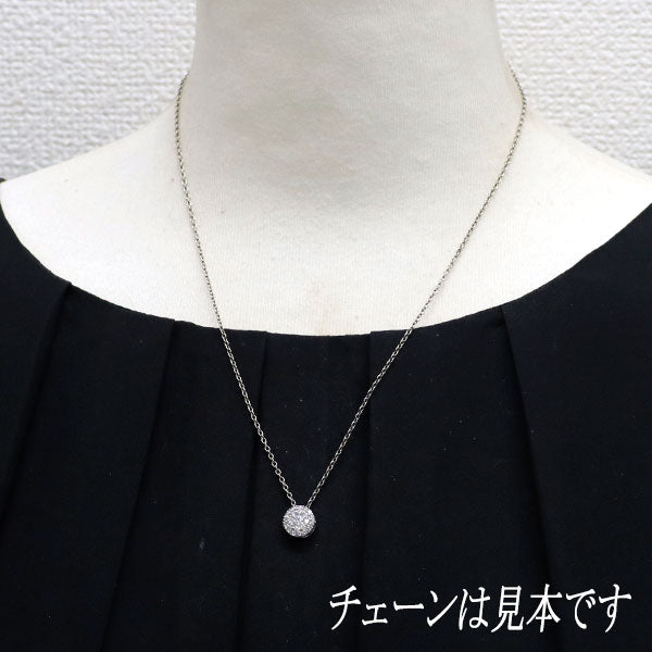 K18WG ダイヤモンド ペンダントトップ 0.50ct