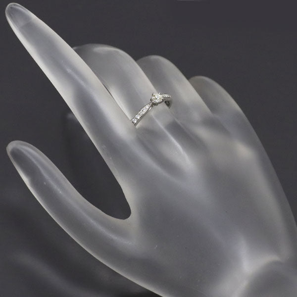 Pt900 さくらカット ダイヤモンド リング 0.158ct D0.10ct