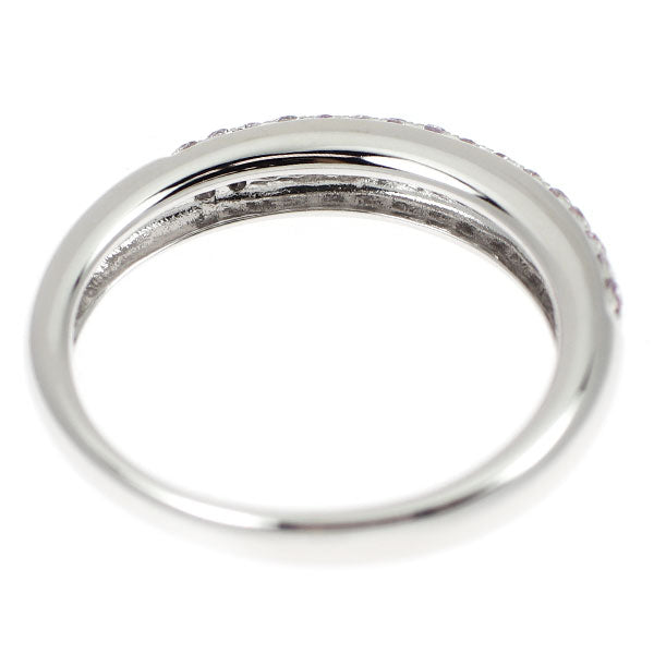 K18WG 天然ピンクダイヤモンド リング 0.22ct パヴェ