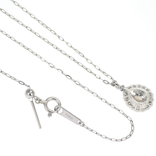 新品 希少 Pt950/ Pt850 ペアシェイプ 天然ピンク ダイヤモンド  