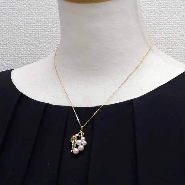 MIKIMOTO☆K18YGパールダイヤペンダント☆アコヤ真珠7.5㎜☆超美品 MIKIMOTO - ミキモト ネックレス パール 真珠 7.5mm ダイヤ