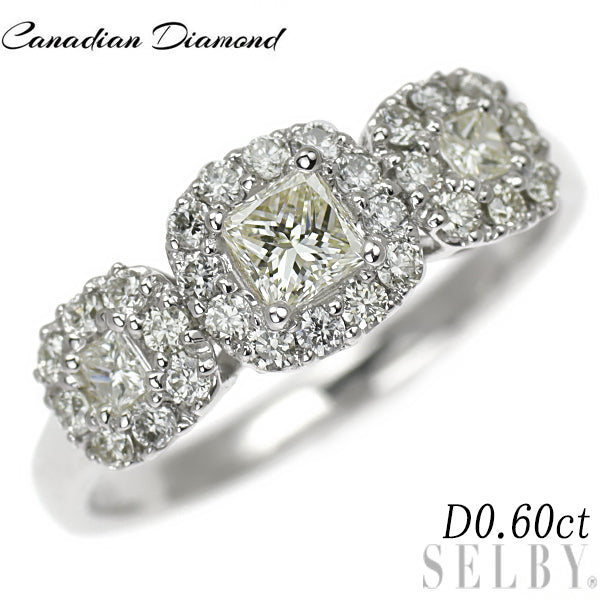 カナディアンダイヤ Pt950 ダイヤモンド リング 0.60ct