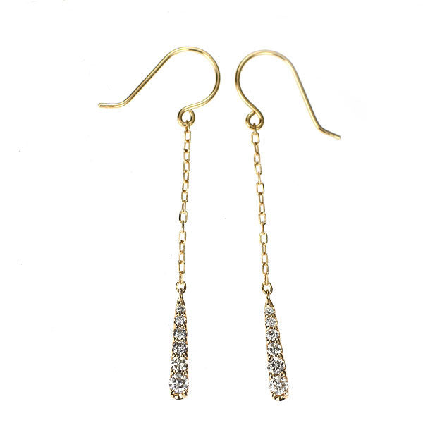 K18YG ダイヤモンド ピアス 0.20ct