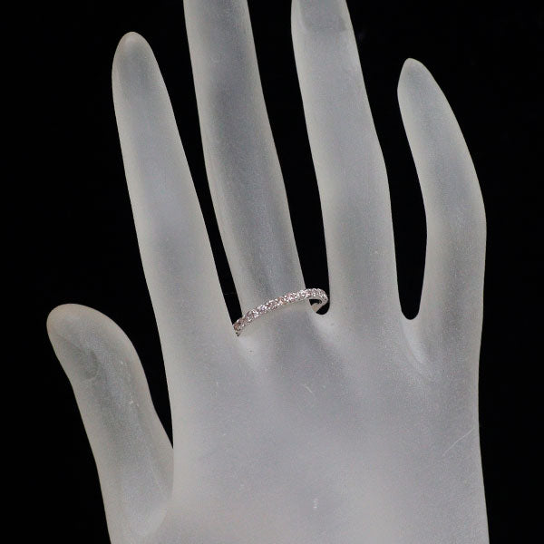 K18WG 天然ピンク ダイヤモンド リング 0.40ct ハーフエタニティ