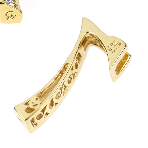 17/美品 ノンブル ゆきざき K18YG ダイヤ計0.17 ペンダントトップ 14/美品 ノンブル ゆきざき K18YG ダイヤ計0.17 ネックレス トップ