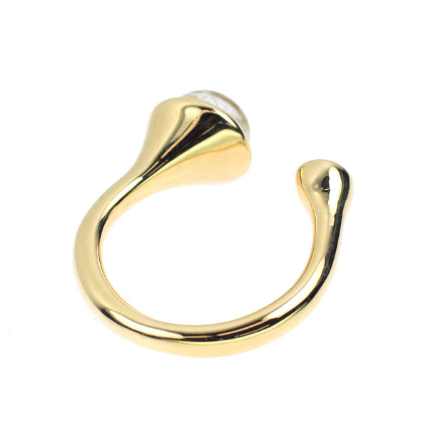K18YG ルチルクオーツ ダイヤモンド リング 1.48ct D0.10ct ピンキー
