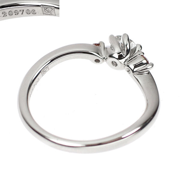 ラザールキャプラン 希少 Pt950 ダイヤモンド 天然ピンクダイヤ リング 0.26ct PD0.06ct