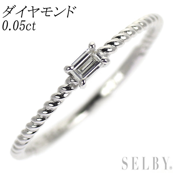 K10WG ダイヤモンド リング 0.05ct