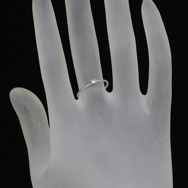 K10WG ダイヤモンド リング 0.05ct