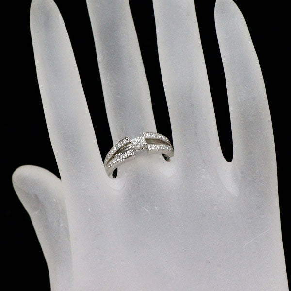 ポーラ Pt900 バレルシェイプ/ラウンド ダイヤモンド リング 0.45ct