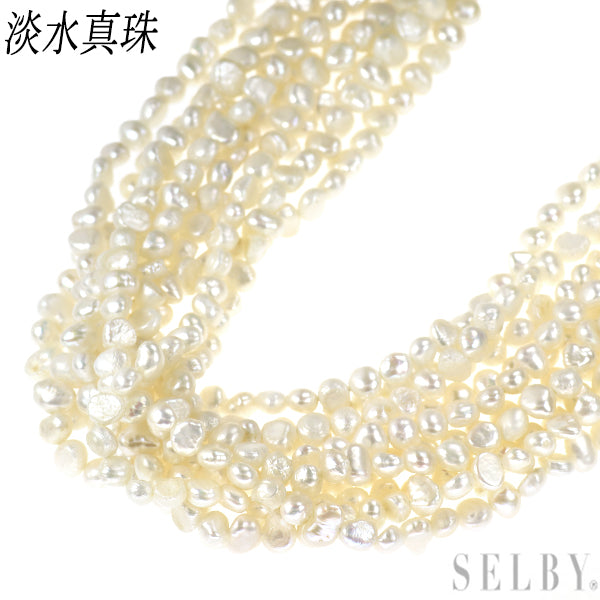 SV 淡水真珠 ネックレス 10連