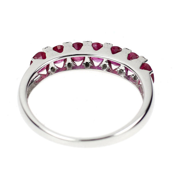 K18WG ルビー ダイヤモンド リング 1.20ct D0.04ct