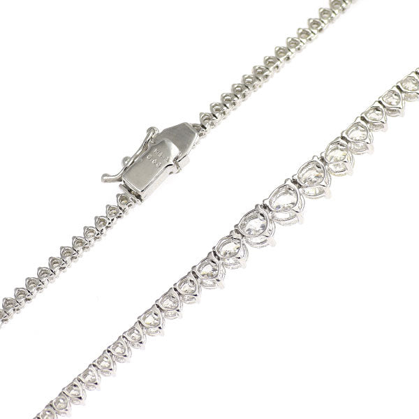 K18WG ダイヤモンド ネックレス 5.06ct テニス