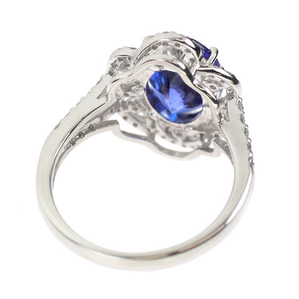 Pt950 タンザナイト ダイヤモンド リング 2.70ct D0.54ct