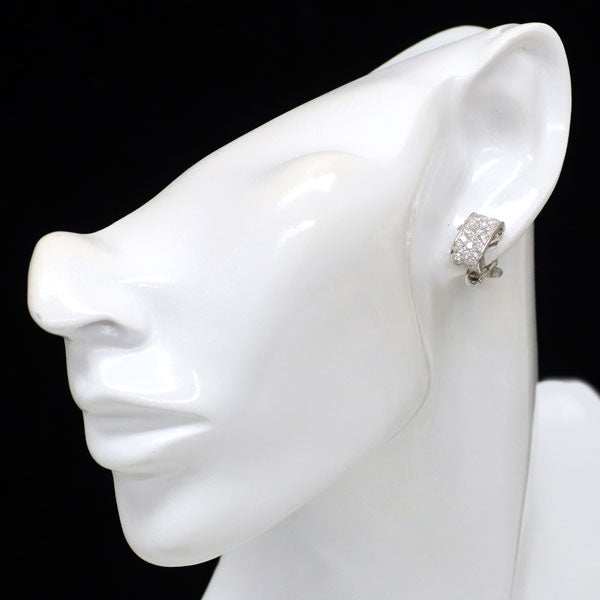 Pt900 ダイヤモンド イヤリング 1.52ct  パヴェ