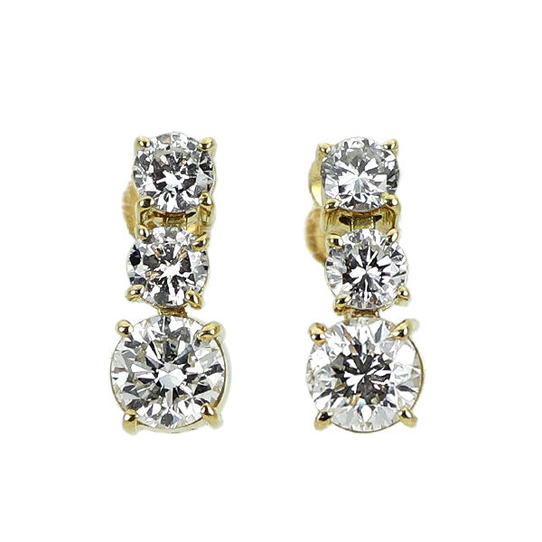 K18YG ダイヤモンド イヤリング 1.05ct