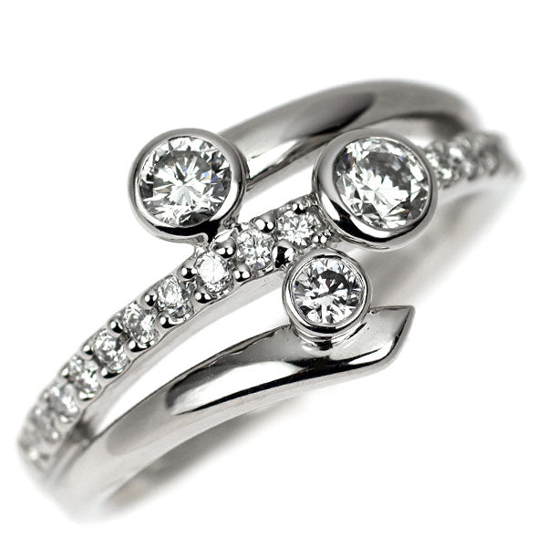 トリロジー Pt900 ダイヤモンド リング 0.60ct