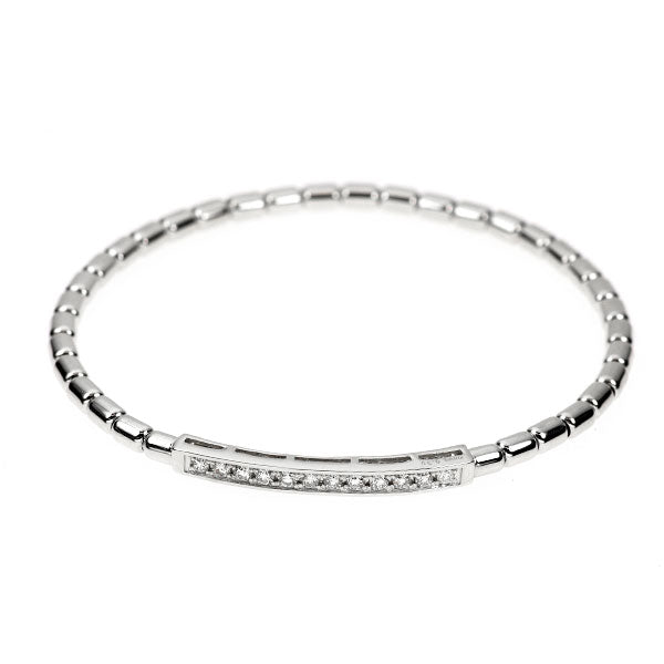 K18WG ダイヤモンド ブレスレット 0.30ct 伸縮式