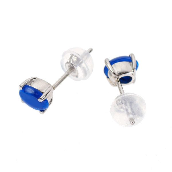 新品 希少 Pt900 カボションカット アウイナイト ピアス 0.68ct 【エスコレ】