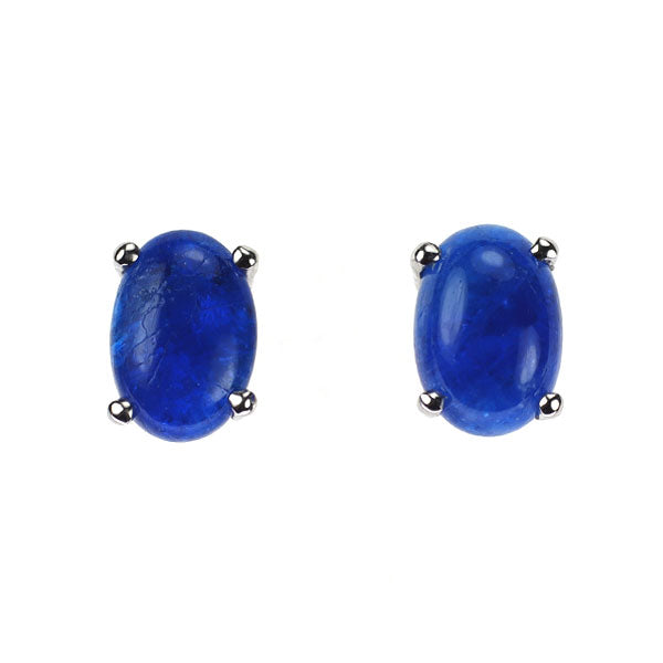 新品 希少 Pt900 カボションカット アウイナイト ピアス 0.68ct 【エスコレ】