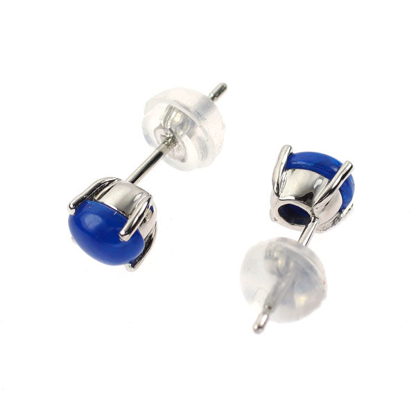 新品 希少 Pt900 オーバルカボション アウイナイト ピアス 0.67ct 【エスコレ】