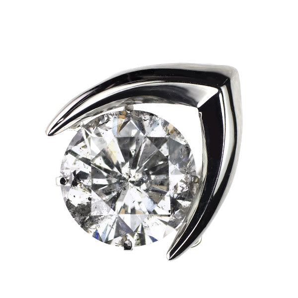 Pt900 ダイヤモンド ペンダントトップ 3.064ct G I1 G【エスコレ】