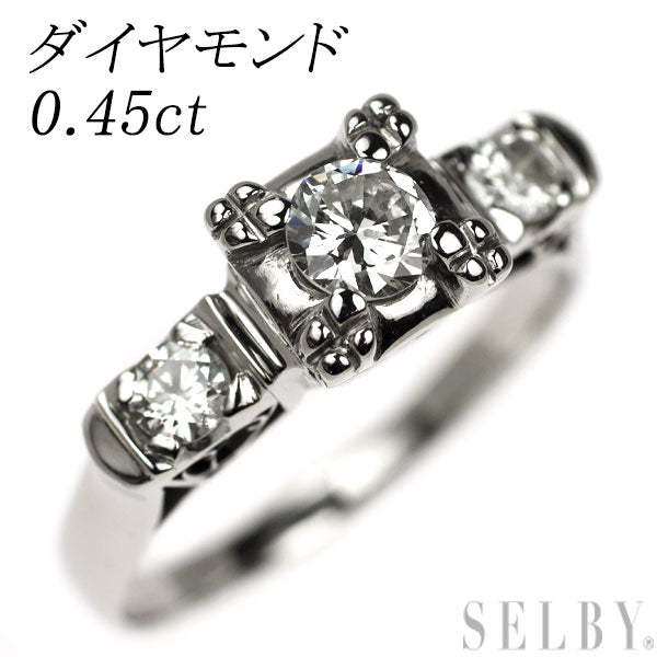Pt850 ダイヤモンド リング 0.45ct