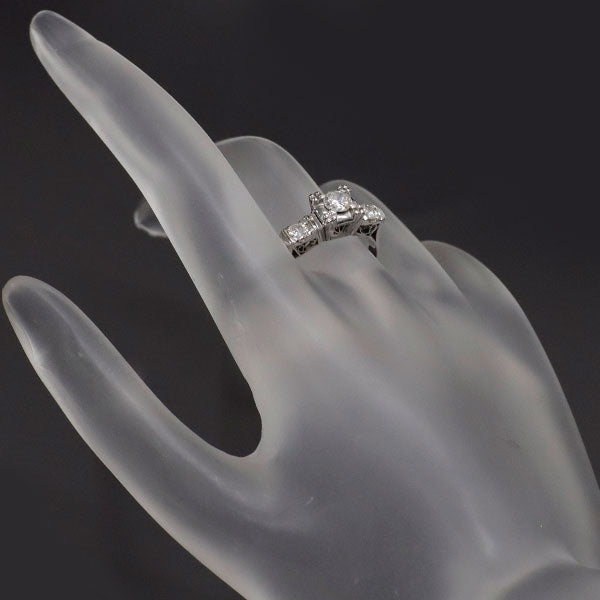 Pt850 ダイヤモンド リング 0.45ct