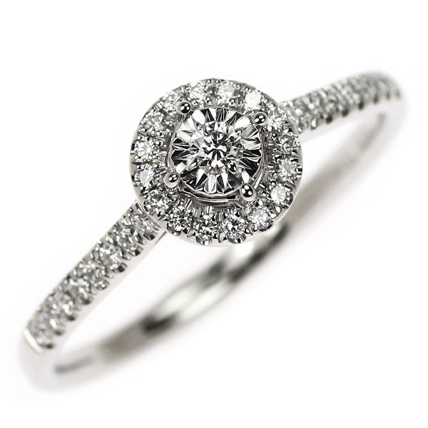 荟萃楼 Pt950 ダイヤモンド リング 0.152ct D0.038ct