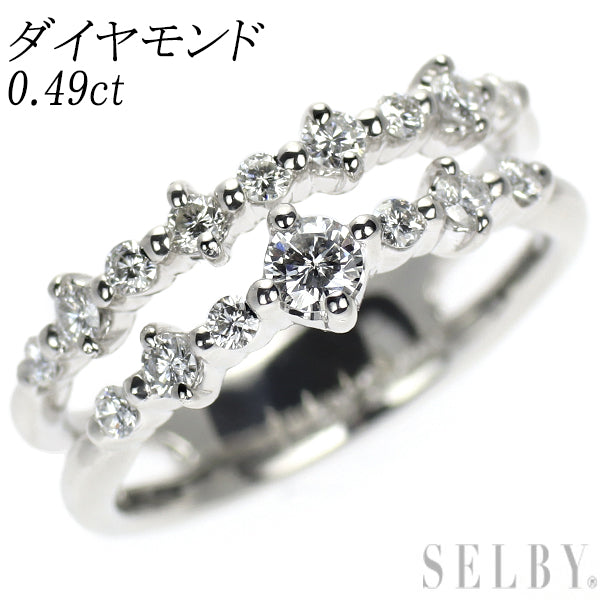 Pt900 ダイヤモンド リング 0.49ct