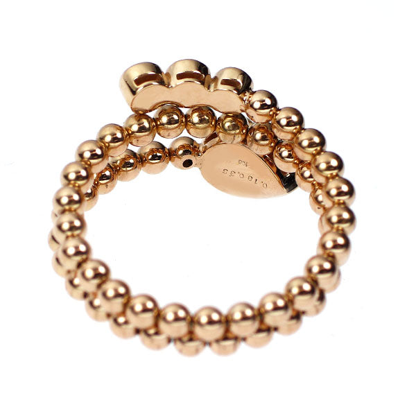 K18PG ペアシェイプ ダイヤモンド リング 0.18ct D0.35ct 形状記憶 フリーサイズ 12号～