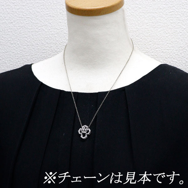 QVC K18WG ダイヤモンド ペンダントトップ 0.20ctup クロス 王冠