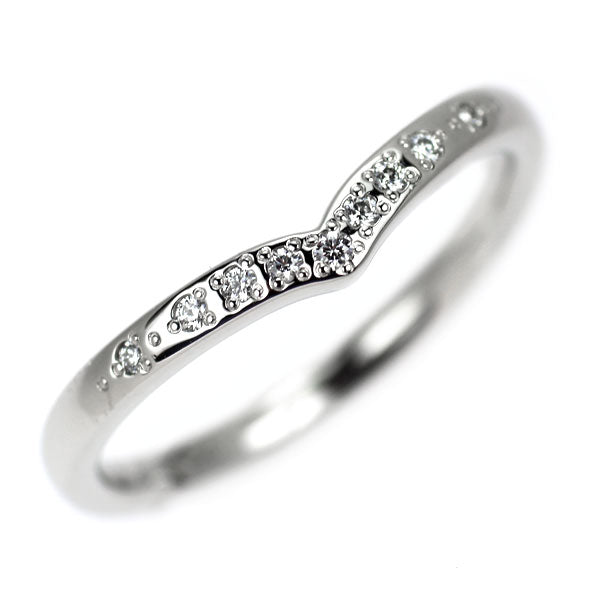 銀座シライシ Pt950 ダイヤモンド リング 0.056ct