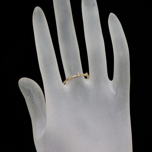 アガット/agete K10PG ダイヤモンド リング 0.05ct