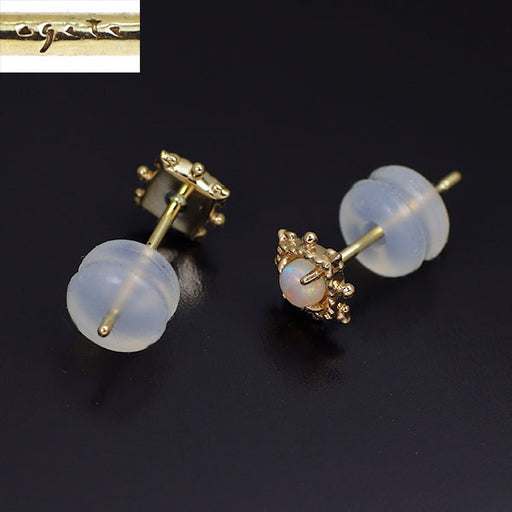 アガット/agete K10PG オパール ピアス — セルビーオンラインストア