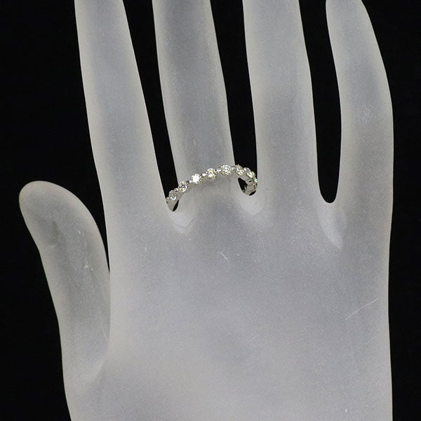 GSTV Pt900 ダイヤモンド リング 0.50ct ハーフエタニティ — セルビー