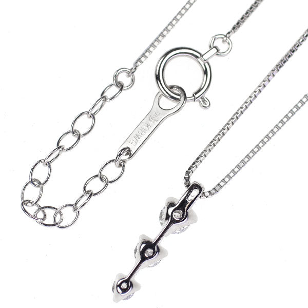 田崎真珠 K18WG ダイヤモンド ペンダントネックレス 0.23ct