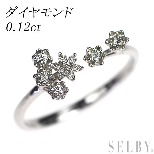 Pt900 ダイヤモンド リング 0.12ct