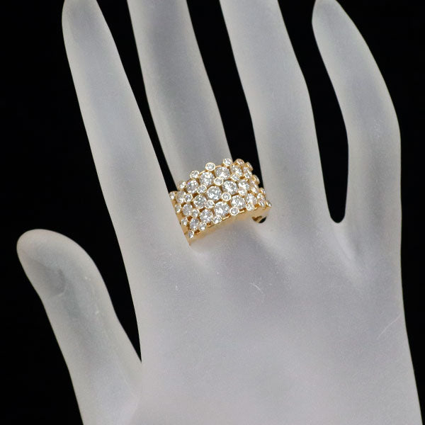 田崎真珠 K18YG ダイヤモンド リング 2.46ct
