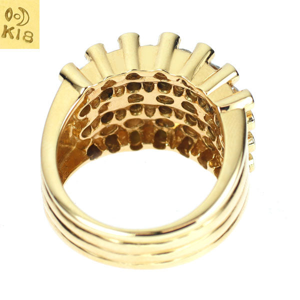 田崎真珠 K18YG ダイヤモンド リング 2.46ct
