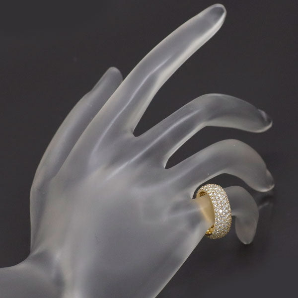 ポンテヴェキオ K18YG ダイヤモンド ピンキーリング 2.00ct フルエタニティ バヴェ