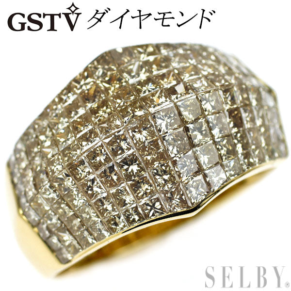 GSTV K18YG ダイヤモンド リングミステリーセッティング