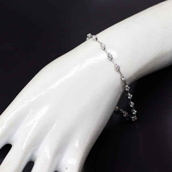 DTC K18WG ダイヤモンド ブレスレット 2.50ct LINE — セルビー