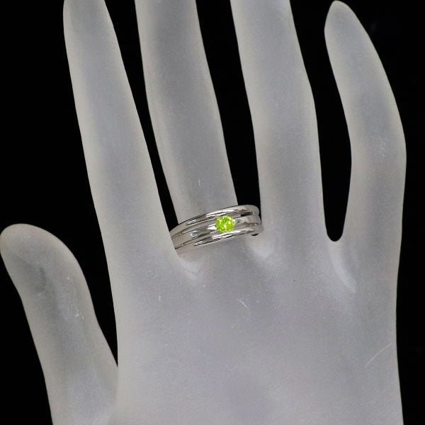 Pt900 アップルグリーンダイヤモンド リング 0.212ct — セルビー