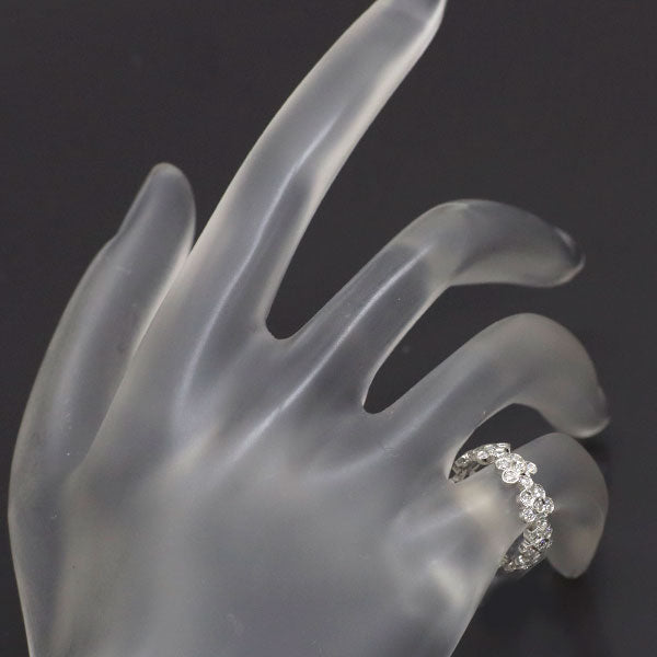 アベリ Pt900 ダイヤモンド リング D0.47ct フラワー ピンキー