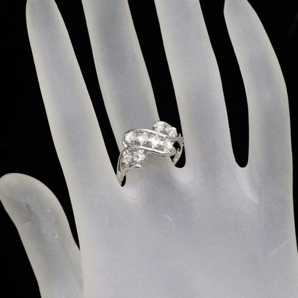 K18WG ラフカット ダイヤモンド リング 0.70ct